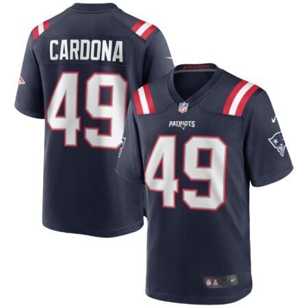 Joe Cardona New England Patriots Game Jersey - Navy