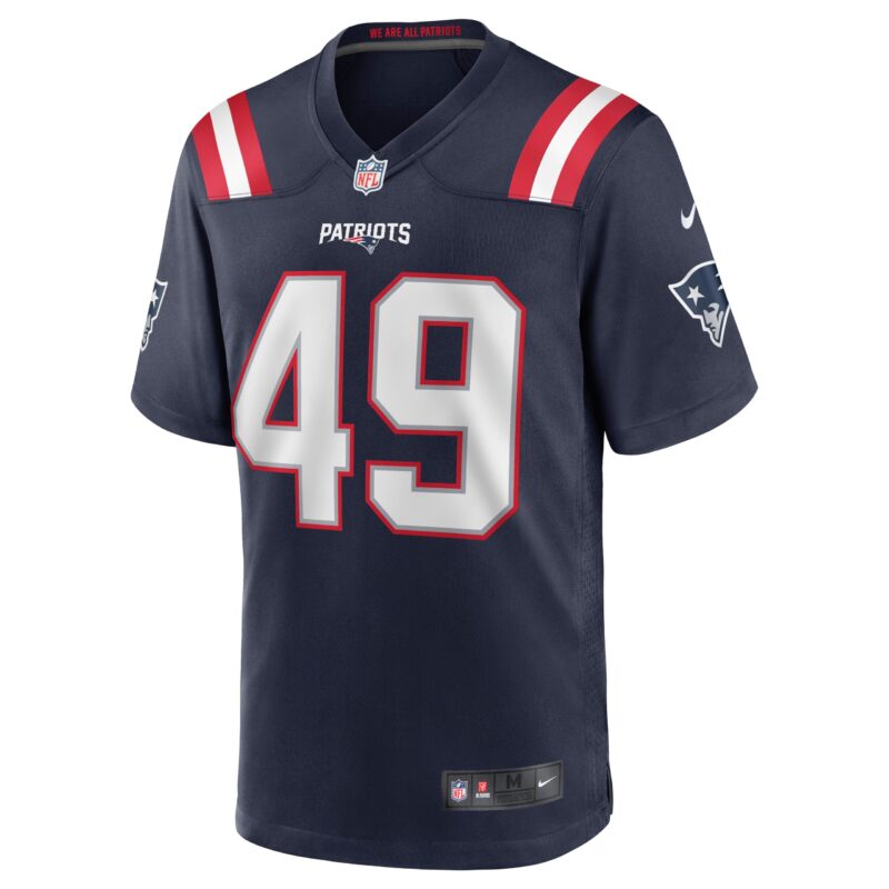 Joe Cardona New England Patriots Game Jersey - Navy - Image 2