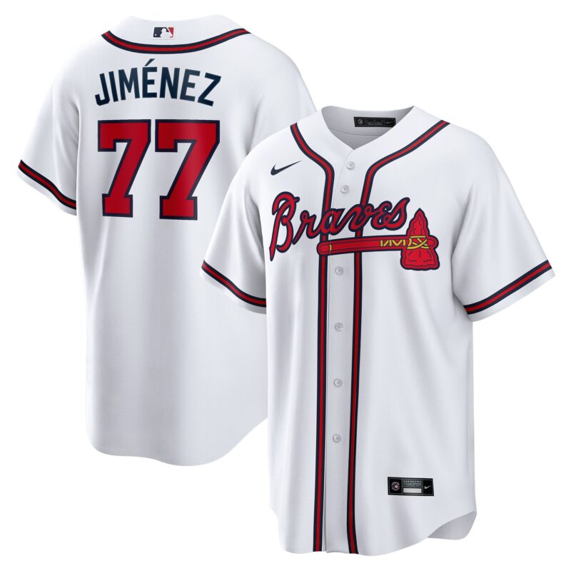 Joe Jiménez Atlanta Braves Home Player Jersey - White