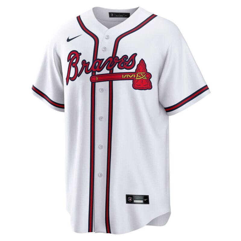 Joe Jiménez Atlanta Braves Home Player Jersey - White - Image 2