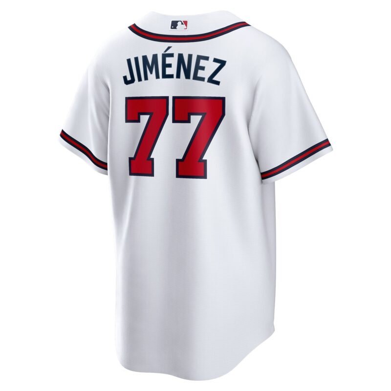 Joe Jiménez Atlanta Braves Home Player Jersey - White - Image 3