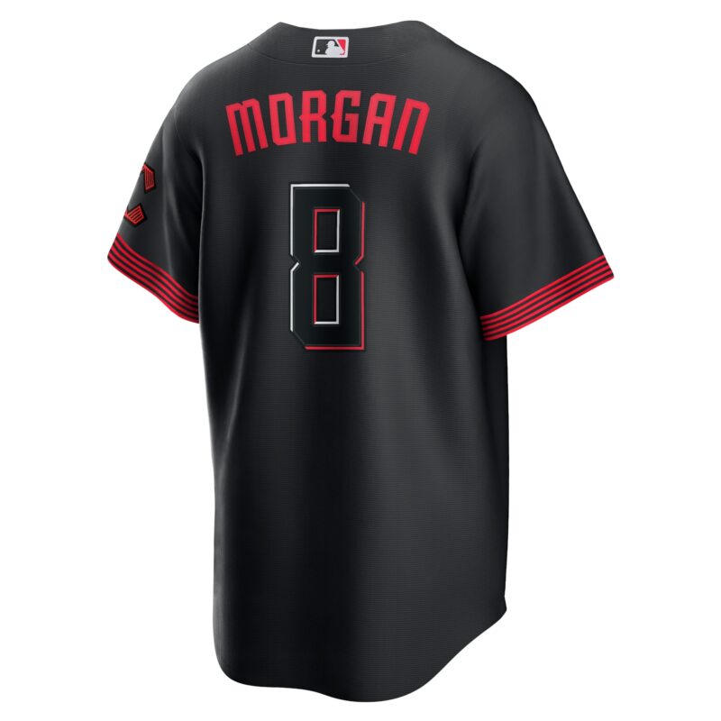 Joe Morgan Cincinnati Reds City Connect Player Jersey - Black - Image 3