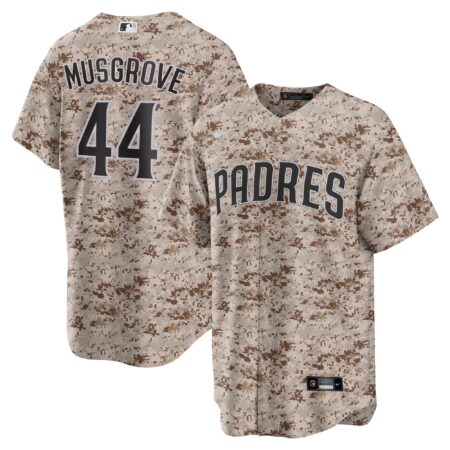 Joe Musgrove San Diego Padres USMC Alternate Player Jersey - Camo