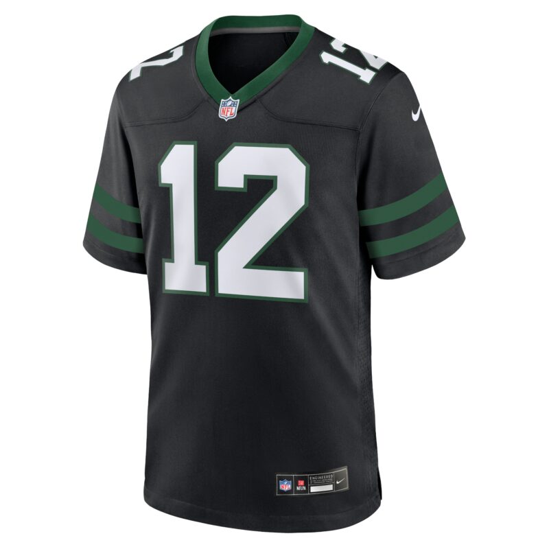 Joe Namath New York Jets Alternate Retired Player Game Jersey - Legacy Black - Image 2