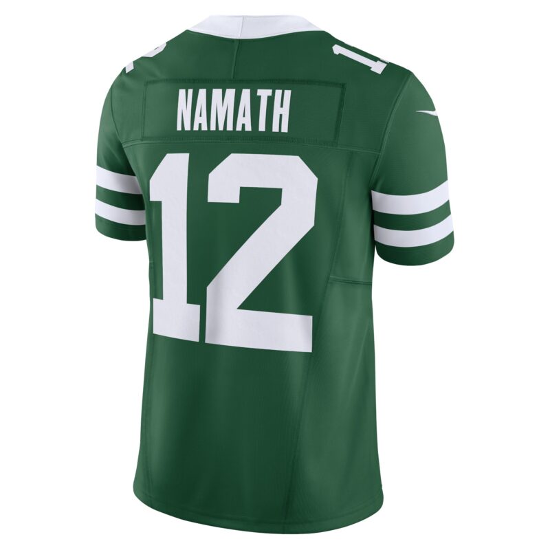 Joe Namath New York Jets Vapor F.U.S.E. Limited Jersey - Legacy Green - Image 3