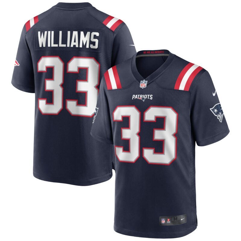 Joejuan Williams New England Patriots Game Jersey - Navy