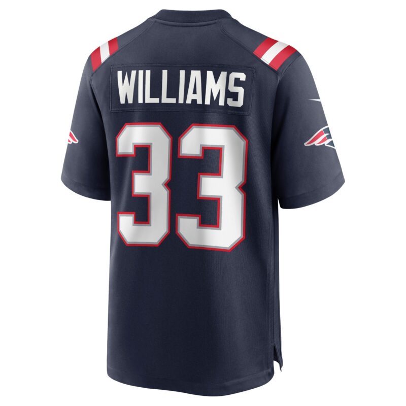 Joejuan Williams New England Patriots Game Jersey - Navy - Image 3