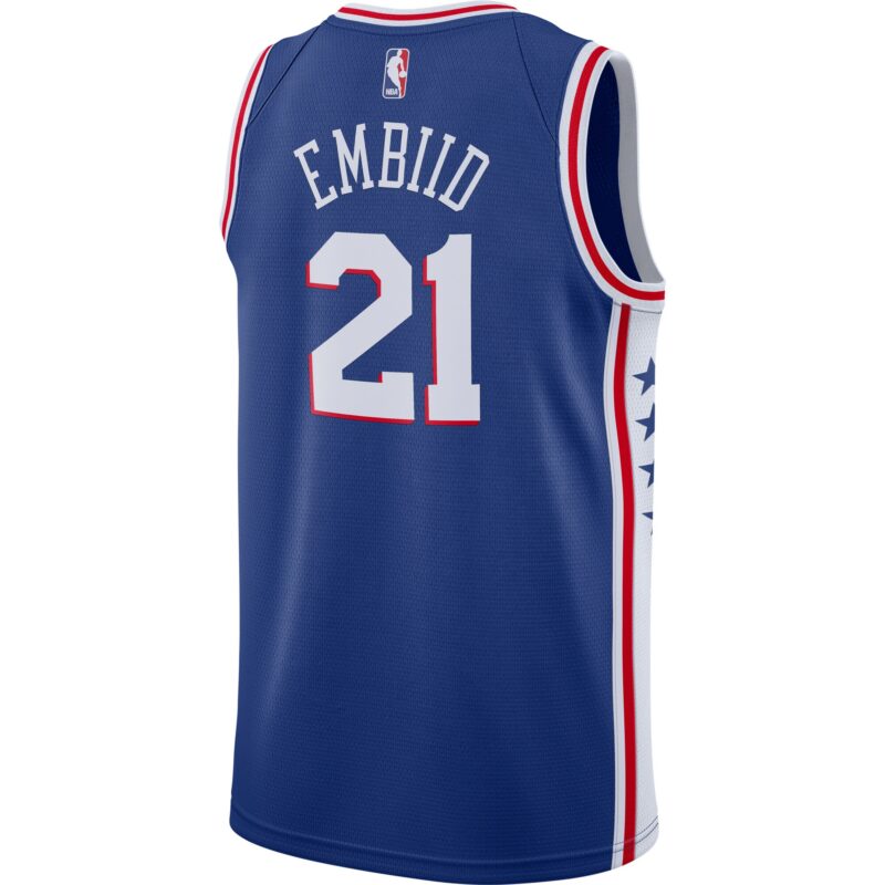 Joel Embiid Philadelphia 76ers Swingman Jersey Royal - Icon Edition - Image 3