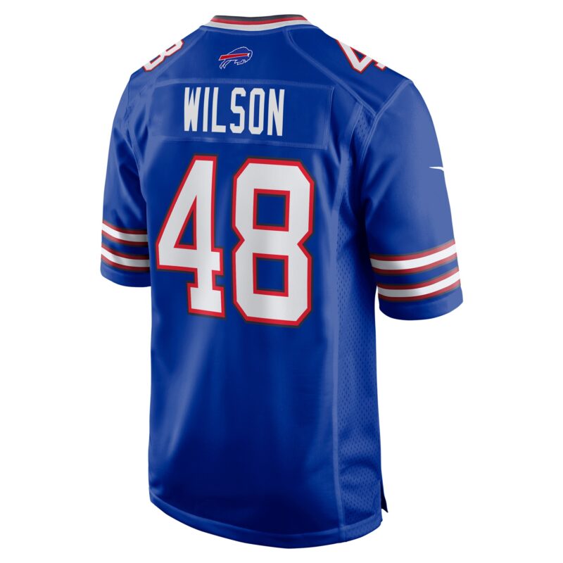 Joel Wilson Buffalo Bills Team Game Jersey - Royal - Image 3