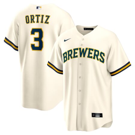 Joey Ortiz Milwaukee Brewers Home Jersey - White