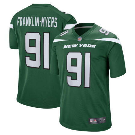 John Franklin-Myers New York Jets Game Jersey - Gotham Green