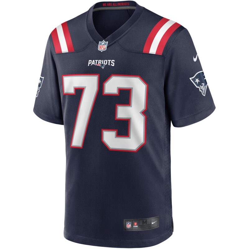 John Hannah New England Patriots Game Retired Player Jersey - Navy - Image 2
