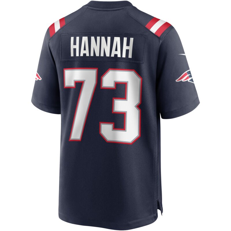 John Hannah New England Patriots Game Retired Player Jersey - Navy - Image 3