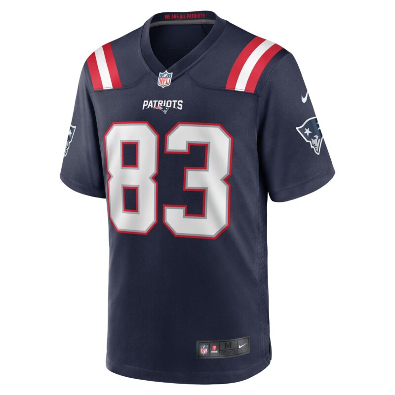 John Jiles New England Patriots Team Game Jersey - Navy - Image 2