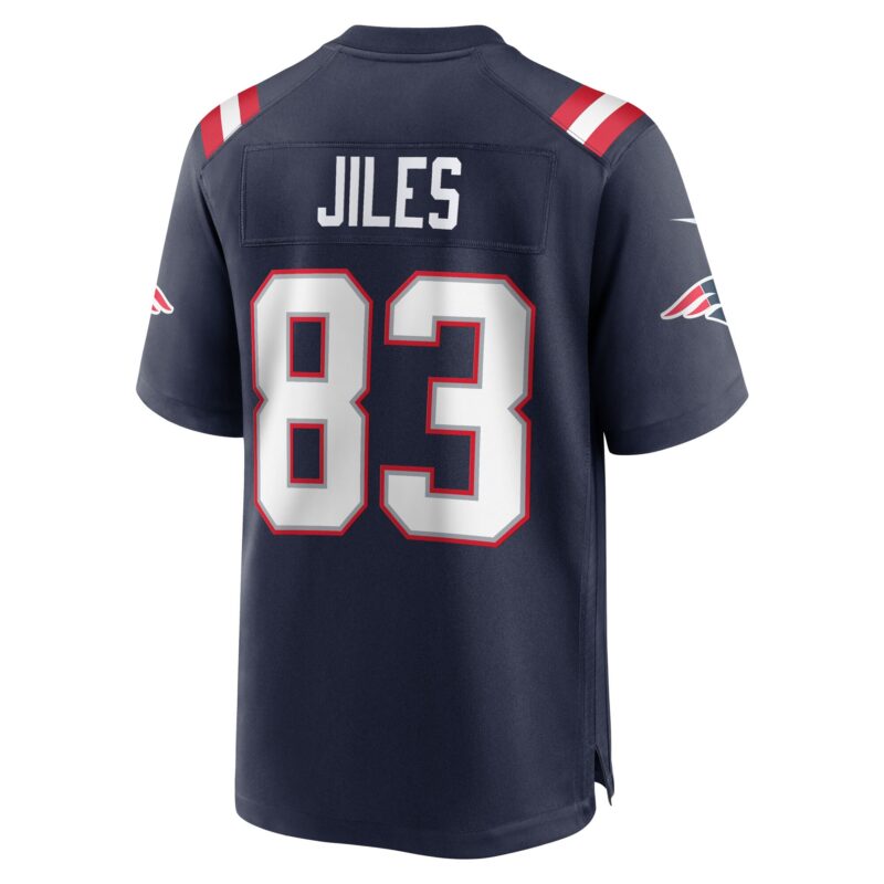 John Jiles New England Patriots Team Game Jersey - Navy - Image 3