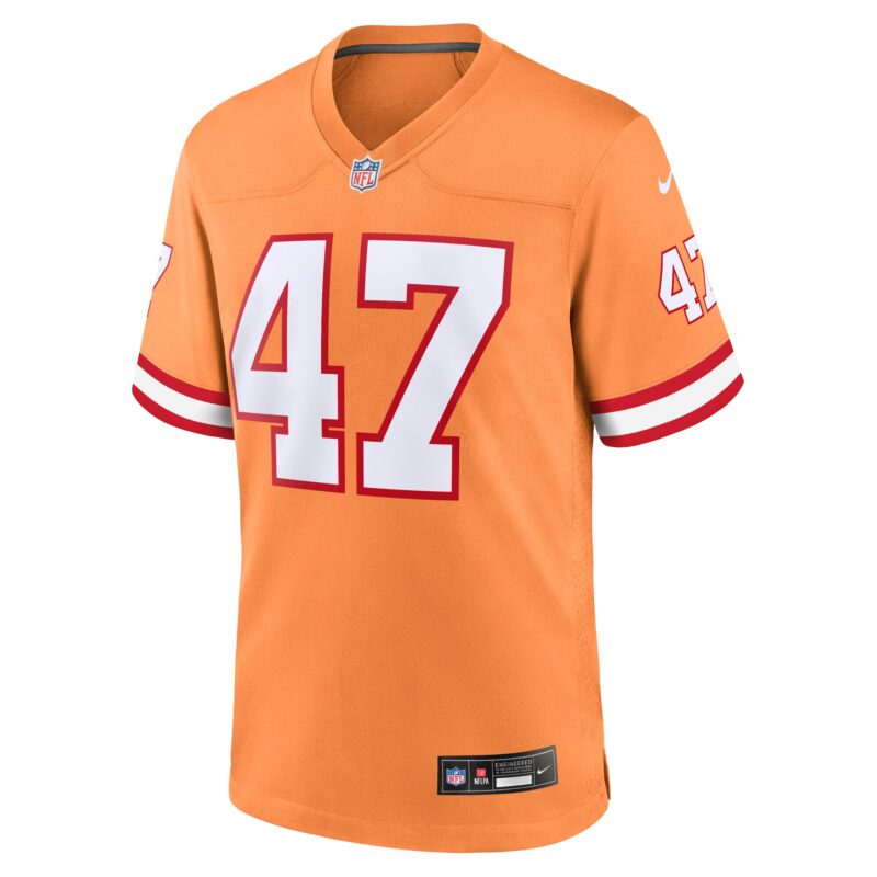 John Lynch Tampa Bay Buccaneers Throwback Game Jersey - Orange - Image 2