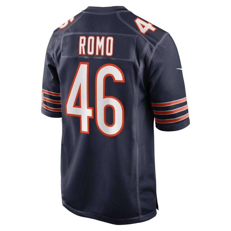 John Parker Romo Chicago Bears Team Game Jersey - Navy - Image 3