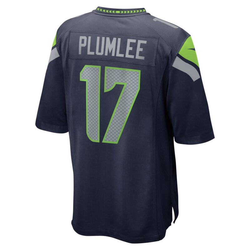 John Rhys Plumlee Seattle Seahawks Team Game Jersey - College Navy - Image 3