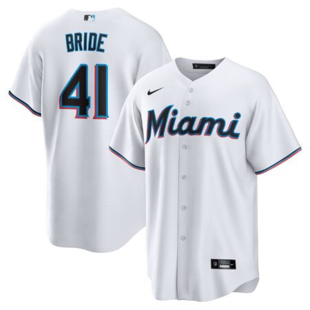 Jonah Bride Miami Marlins Home Jersey - White