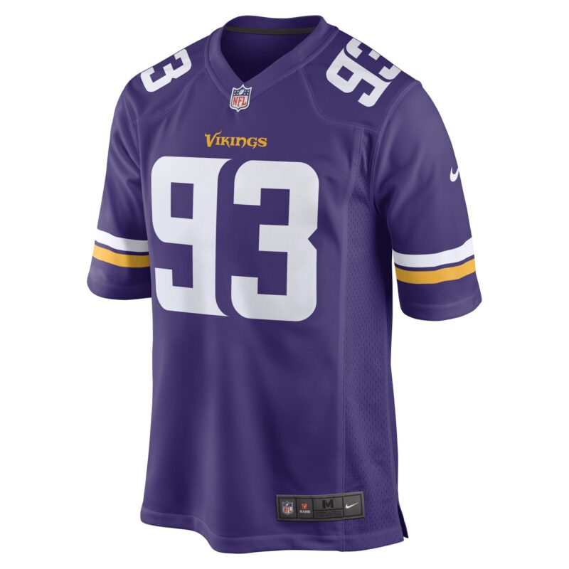 Jonathan Bullard Minnesota Vikings Game Player Jersey - Purple - Image 2