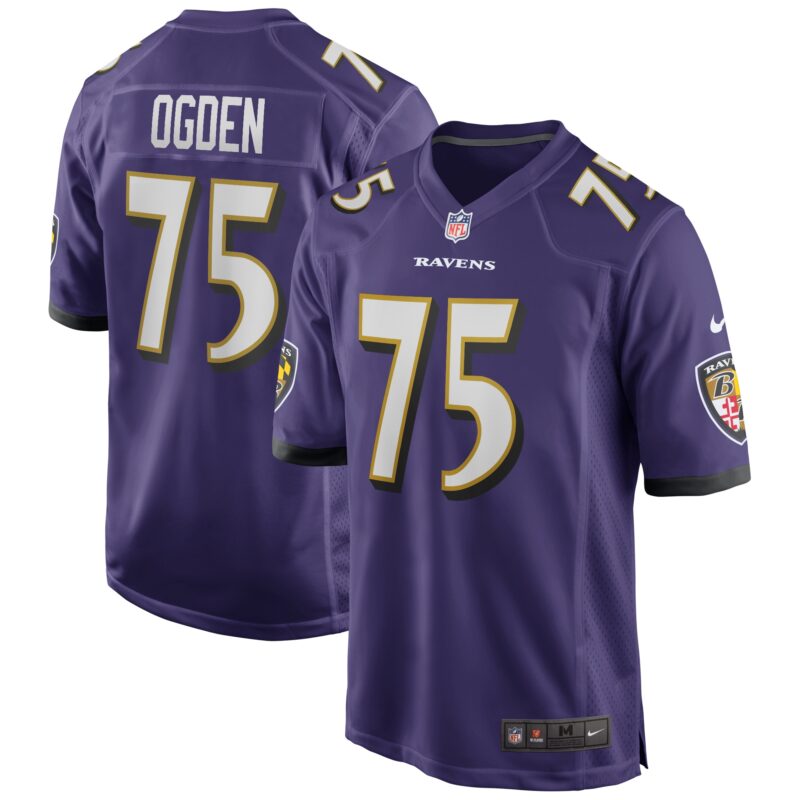Jonathan Ogden Baltimore Ravens Game Retired Player Jersey - Purple