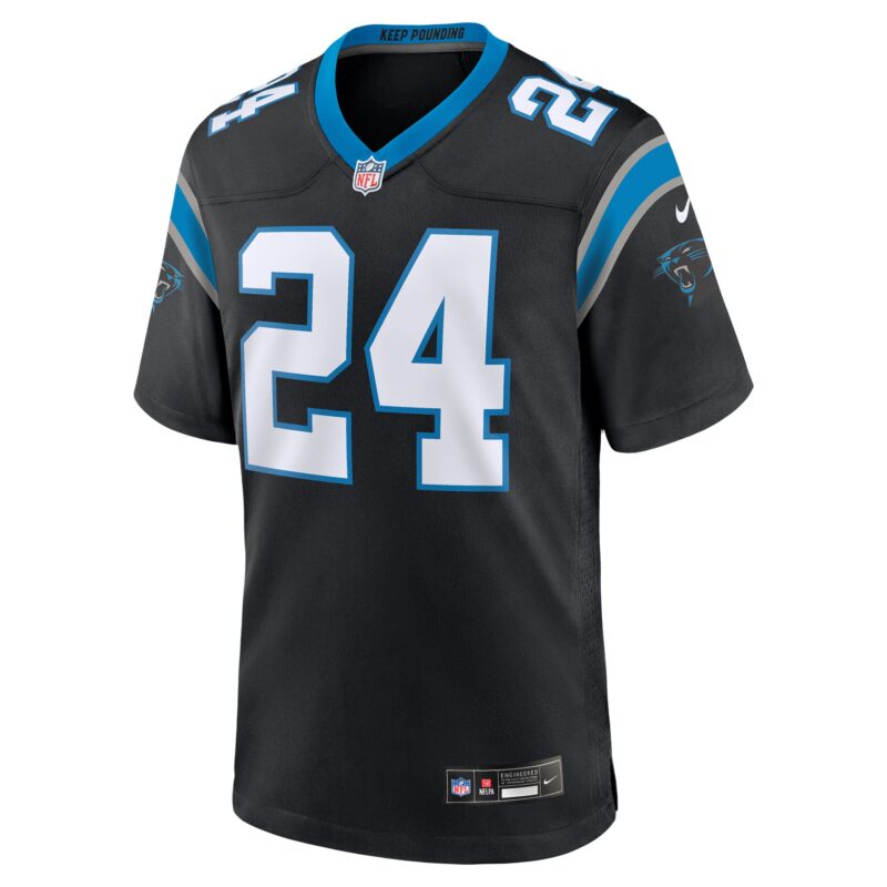 Jonathon Brooks Carolina Panthers Game Jersey - Black - Image 2