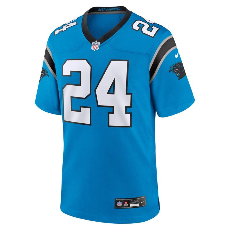 Jonathon Brooks Carolina Panthers Alternate Game Player Jersey - Blue - Image 2