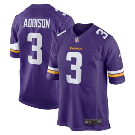 Addison Minnesota Vikings Game Jersey - Purple
