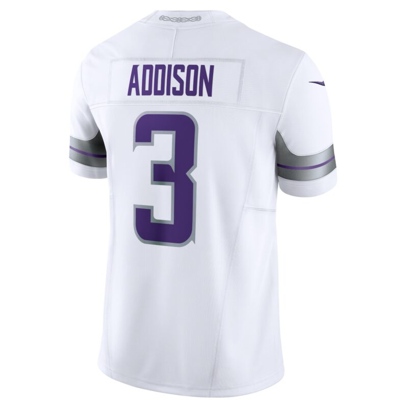 Addison Minnesota Vikings Alternate Vapor F.U.S.E. Limited Jersey - White - Image 3