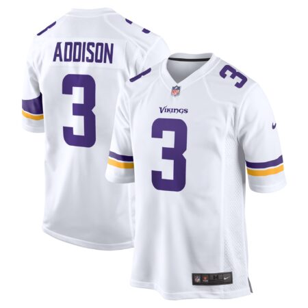 Addison Minnesota Vikings Away Game Jersey - White