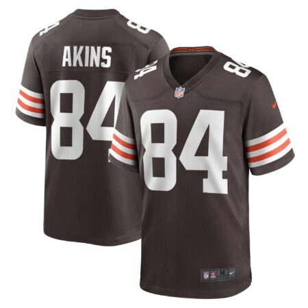Akins Cleveland Browns Game Player Jersey - Brown