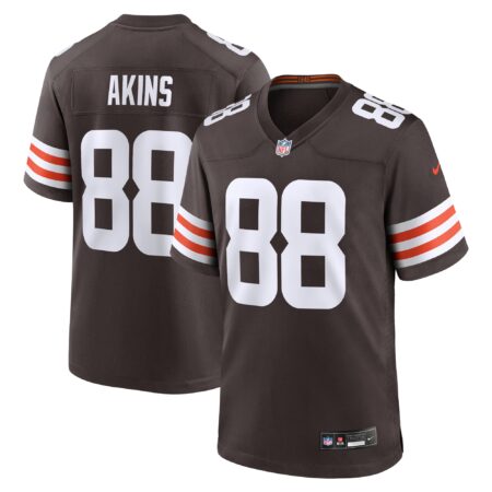 Akins Cleveland Browns Team Game Jersey - Brown