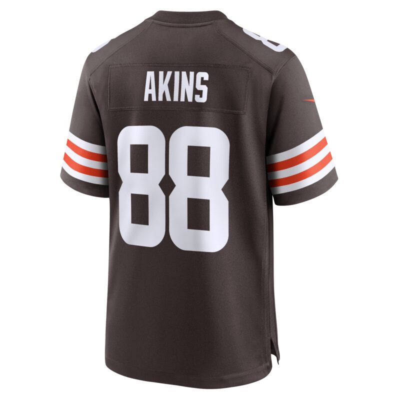 Akins Cleveland Browns Team Game Jersey - Brown - Image 3