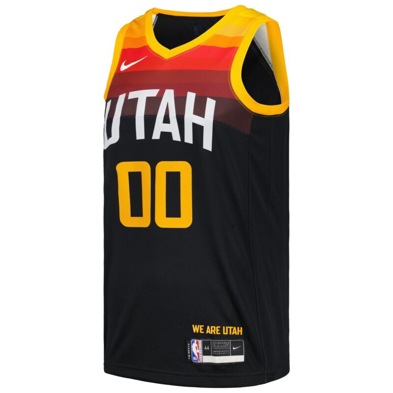 Clarkson Utah Jazz Swingman Player Jersey - City Edition - Black - Image 2