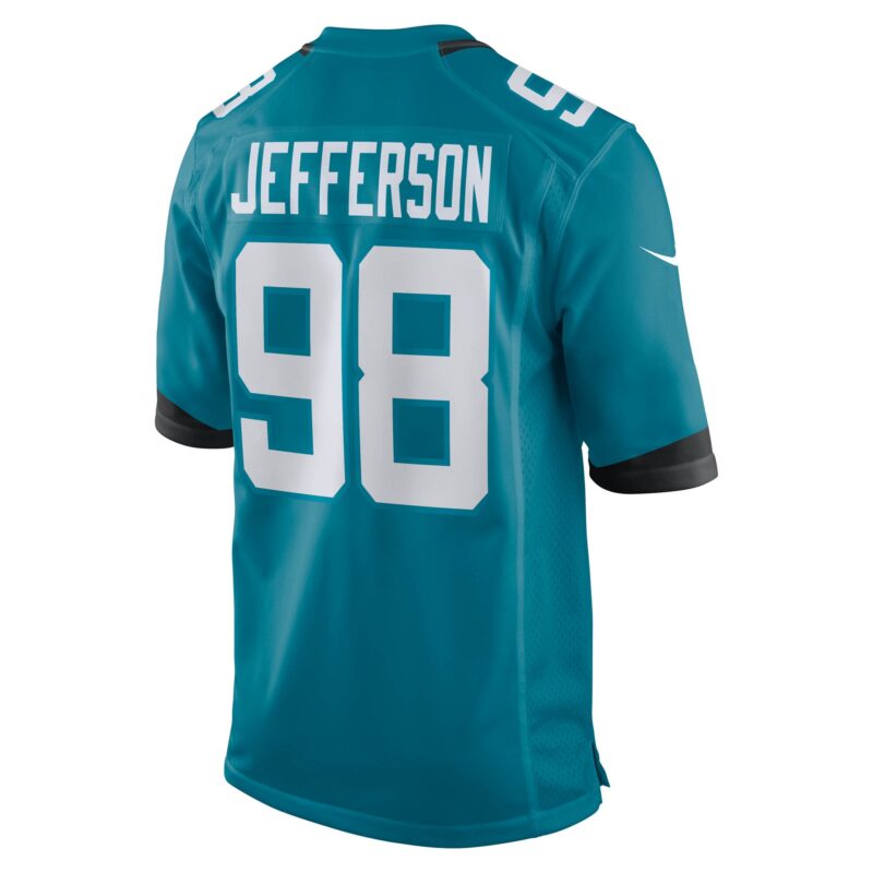 Jefferson Jacksonville Jaguars Team Game Jersey - Teal - Image 3