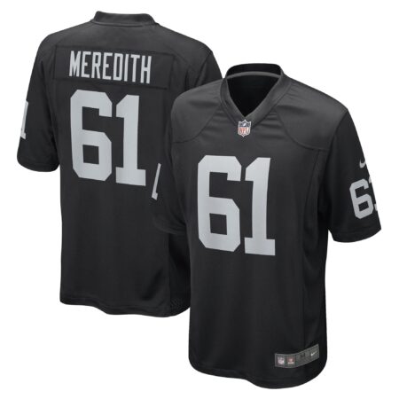 Meredith Las Vegas Raiders Game Player Jersey - Black