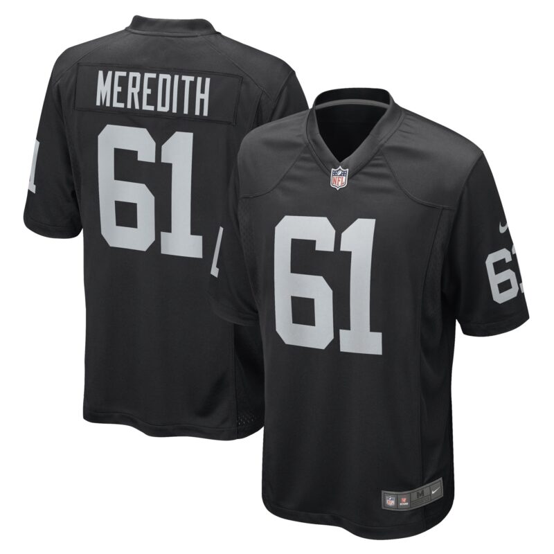 Meredith Las Vegas Raiders Game Player Jersey - Black