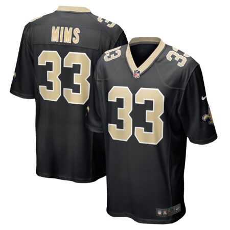 Mims New Orleans Saints Game Jersey - Black