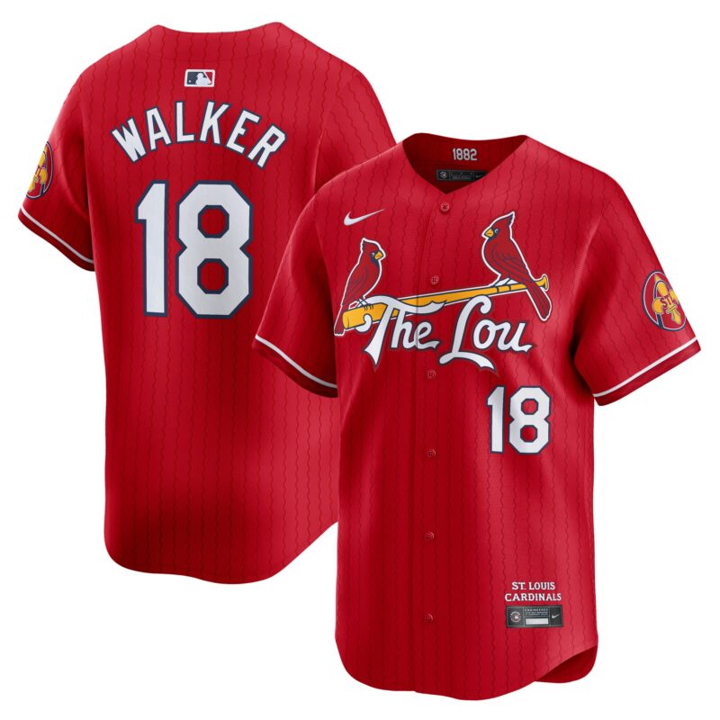 Walker St. Louis Cardinals City Connect Limited Jersey - Red