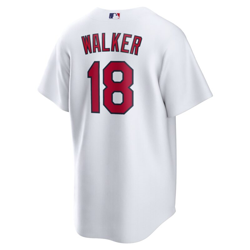Walker St. Louis Cardinals Home Official Player Jersey - White - Image 3