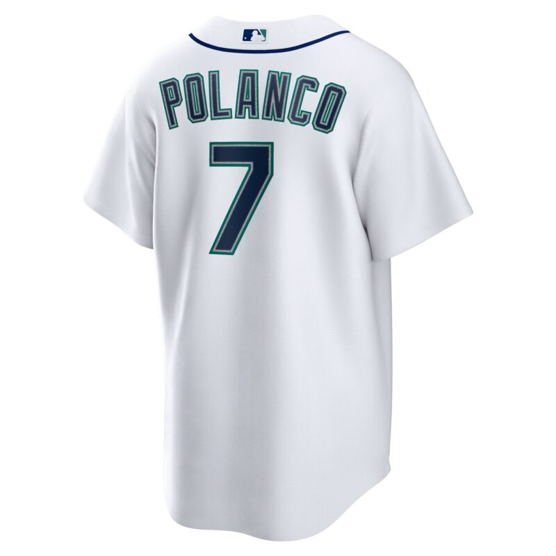 Jorge Polanco Seattle Mariners Home Jersey - White - Image 3