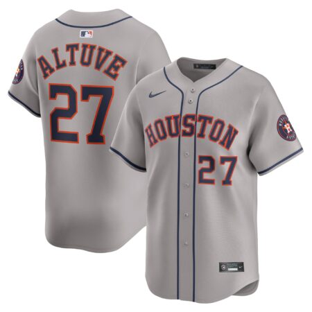Jose Altuve Houston Astros Road Limited Player Jersey - Gray