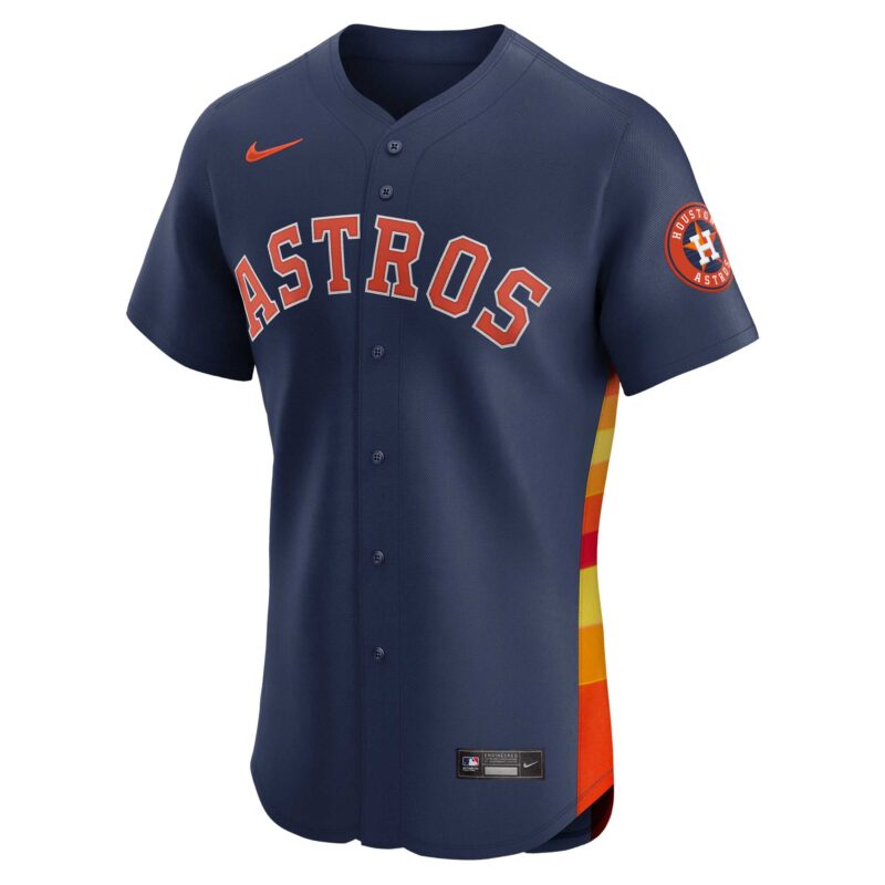 Jose Altuve Houston Astros Alternate Elite Player Jersey - Navy - Image 2