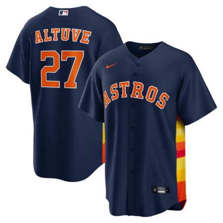 Jose Altuve Houston Astros Alternate Player Name Jersey - Navy
