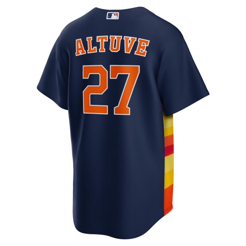 Jose Altuve Houston Astros Alternate Player Name Jersey - Navy - Image 3