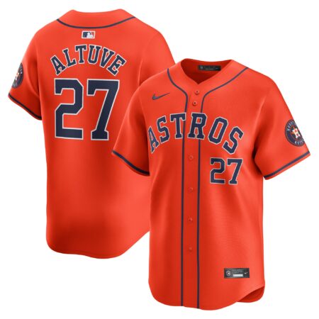 Jose Altuve Houston Astros Alternate Limited Player Jersey – Orange