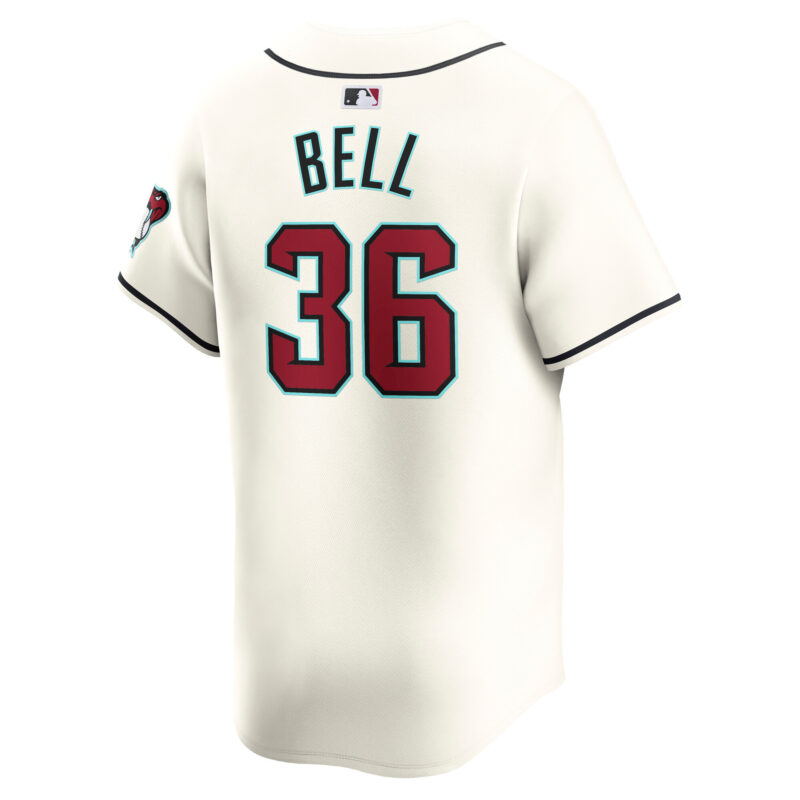 Josh Bell Arizona Diamondbacks Home Limited Player Jersey – White - Image 3