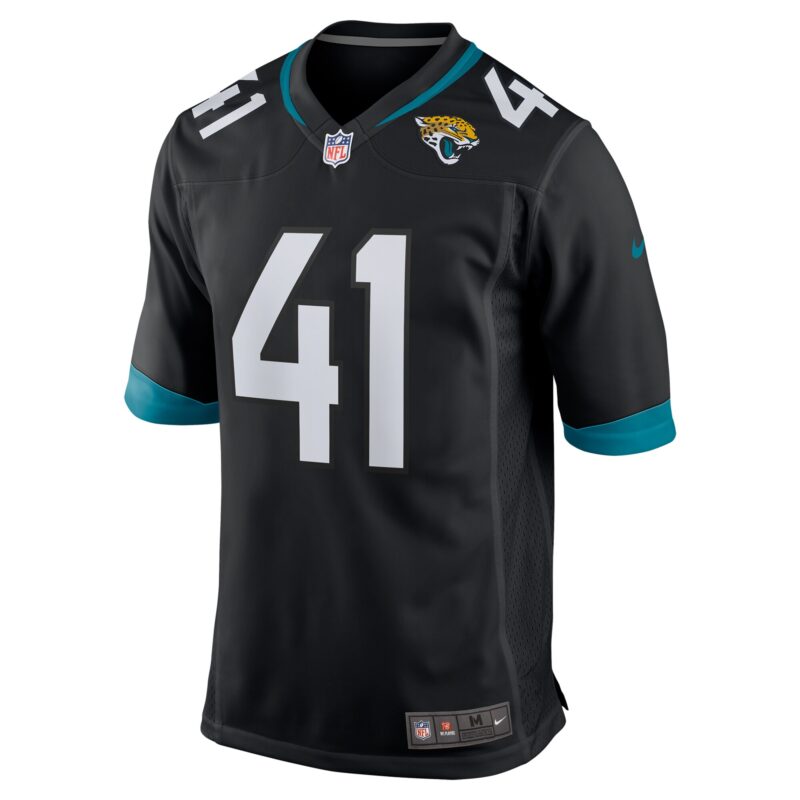 Josh Hines-Allen Jacksonville Jaguars Alternate Player Game Jersey - Black - Image 2