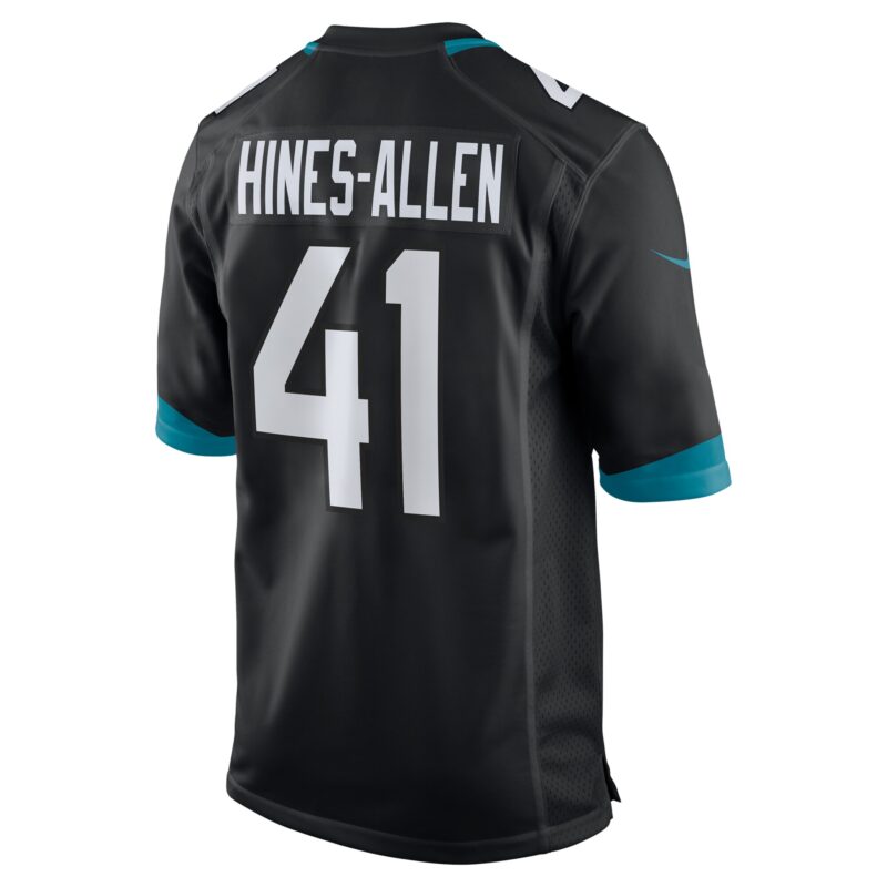 Josh Hines-Allen Jacksonville Jaguars Alternate Player Game Jersey - Black - Image 3