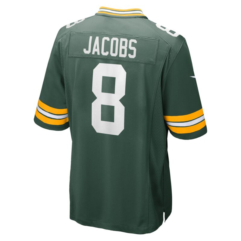 Josh Jacobs Green Bay Packers Team Game Jersey - Green - Image 3